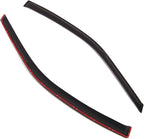 WD2-243 Dark Smoke 2 Pcs Set Window Visor (Outside Mount) Deflector Rain Guard Compatible with 1992-1996 Honda Prelude