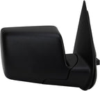 Driver and Passenger Side Mirror Set Power Textured Black with Puddle Light Compatible with 2006-2010 Ford Explorer FO1320271 FO1321271