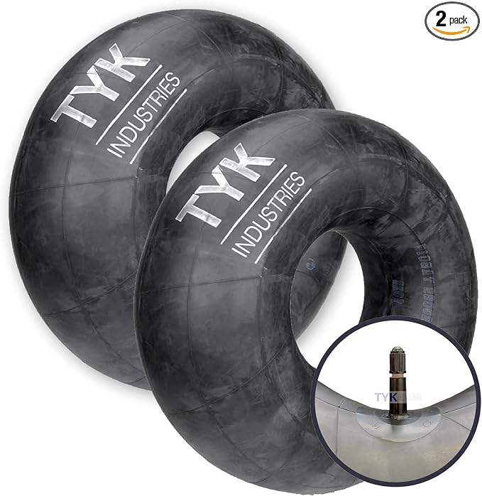 Two KR14/15 Passenger Car Tire Inner Tube with TR13 Short Rubber Valve Stems for 205/75R15, 215/75R15, 215/70R15 and 225/70R15 Tires