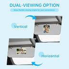 4 Pack Magnetic Car Visor Photo Holder – Personalized Acrylic Clip for Family, Pets, Travel Pictures – Easy Snap-On Car Accessory for Sun Visor (4 Pack, 2.4''x3.5'')