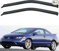 Window Visors Rain Guards for 2006-2011 Honda Civic Coupe, Out-Channel Window Vent Wind Deflectors Visors Shades for 06 07 08 09 10 11 Civic 2Door
