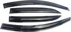 Black Outside Mount Window Deflectors for 2018-2023 Hyundai Accent,Durable Rain Guards/Window Visor Deflectors