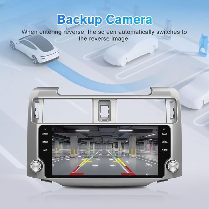 Car Radio Stereo Upgrade Android 13 for Toyota 4Runner 2010-2023 Head Unit with Wireless CarPlay Android Auto