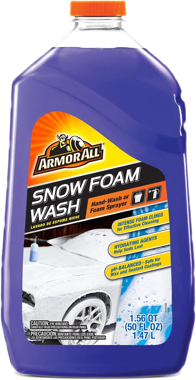 Snow Foam Wash by, Foaming Car Wash Soap Concentrate for Cars, Trucks and Motorcycles, 50 Fl Oz
