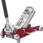 Floor Jack 3 Ton,Full Aluminum Ultra Lightweight Low Profile Car Jack with Dual Piston Quick Lift Pump,Hydraulic Racing Floor Jack for Vehicle,6,000 lb Capacity,Red