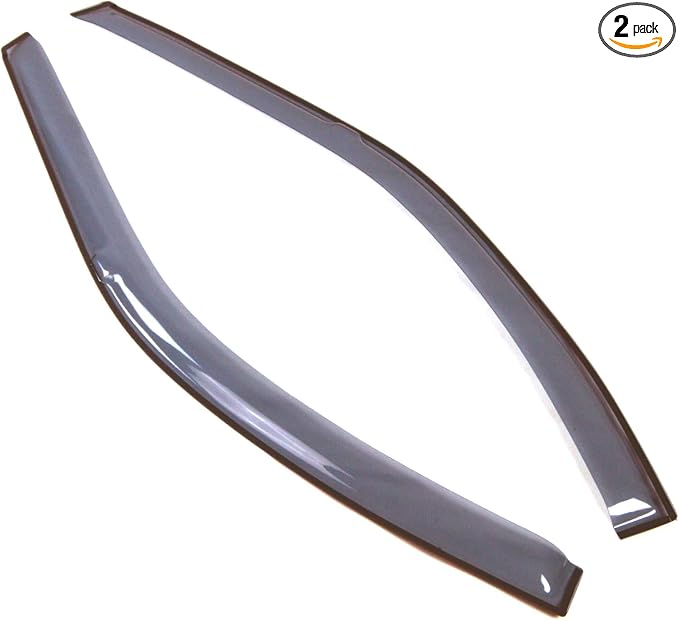 Car Window Rain Guard | Outside Mount Visors Auto Side Window Deflectors | Windows Visor Rain Shields Compatible with 1992-1996 Honda Prelude | 2 Pcs Set, LGWV2-243, Light Tinted