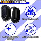 Car Mini Hooks, Multifunctional Strong Self-Adhesive Backseat Hangers, Wall Hanging Hooks, Universal Hook Stickers, Car Interior Accessories for Key Charging Cable Earphone (4PCS Carbon&Glossy)