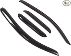 Outside Mount Window Vent Visors Rain Guards Compatible with Toyota Tacoma Extended 2005-2015 | Side Window Wind Deflectors Rain Shields | Smoke Tinted, 4 Pcs Set, DGWV-449