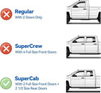 Window Visors Rain Guards for 1999-2016 Ford F250 F350 F450 Super Duty SuperCab, Out-Channel Window Vent Wind Deflectors Visors Shades for 99-16 F-250 F-350 F-450 Extended Cab