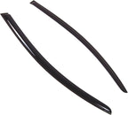 WD2-755 Dark Smoke 2 Pcs Set Window Visor (Outside Mount) Deflector Rain Guard Compatible with 2008-2013 Volvo C30