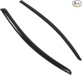 Outside Mount Window Vent Visors Rain Guards Compatible with Volvo C30 2008-2013 | Side Window Wind Deflectors Rain Shields | Smoke Tinted, 2 Pcs Set, DGWV-755