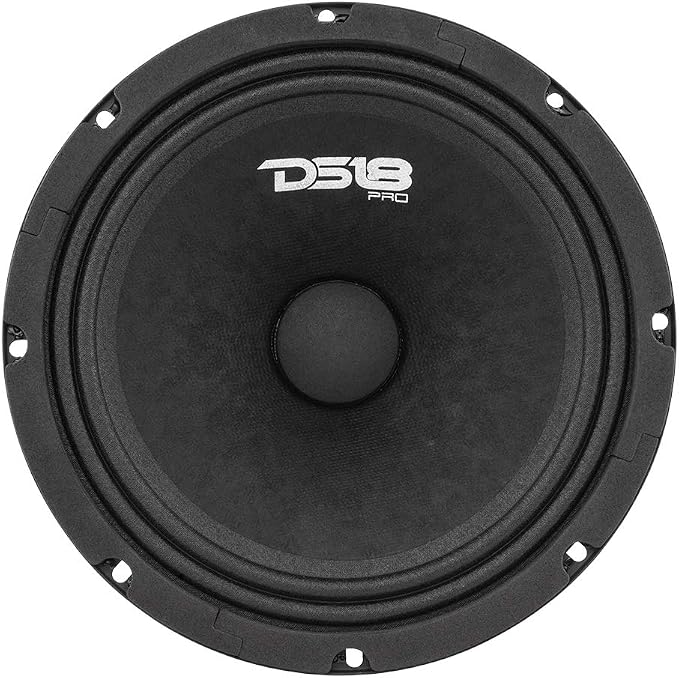 PRO-GM8.4 Loudspeaker - 8", Midrange, Black Steel Basket, 580W Max, 190W RMS, 4 Ohms - Premium Quality Audio Door Speakers for Car or Truck Stereo Sound System (1 Speaker)