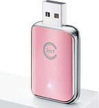 Wireless Carplay Adapter for iPhone, Convert Wired Carplay to Wireless, 2 in 1 Plug and Play Mini CarPlay Android Auto Adapter for iOS 10 Android 11 and Above, Cars with Built-in Carplay (Rose Pink)