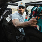Athletic Running Towel, Full-Sized, Car Seat Cover - Performance Microfiber (Midnight Boardwalk Stripe)