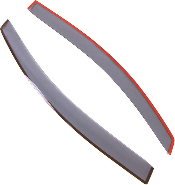 Car Window Rain Guard | Outside Mount Visors Auto Side Window Deflectors | Windows Visor Rain Shields Compatible with 2003-2012 Mazda RX-8 | 2 Pcs Set, LGWV2-826, Light Tinted