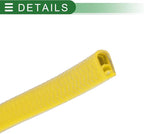 Universal Car Door Edge Protective Sealing Strip U-Type Door Scratch Protection Guard, 26.25ft 8m, Anti-scratch Collision, PVC Iron, Yellow