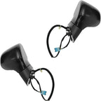 2 Piece Driver and Passenger Side Mirror Assembly Set Electric Adjustment Heated No Memory Black Compatible with 2007-2011 Honda Civic HO1320243 HO1320260 HO1321243 HO1321260