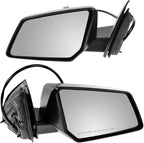 Driver and Passenger Side Mirror Assembly Set Power Textured Foldaway Compatible with 09-17 Chevrolet Traverse 09-16 GMC Acadia 17 GMC Acadia Limited 08-10 Saturn Outlook