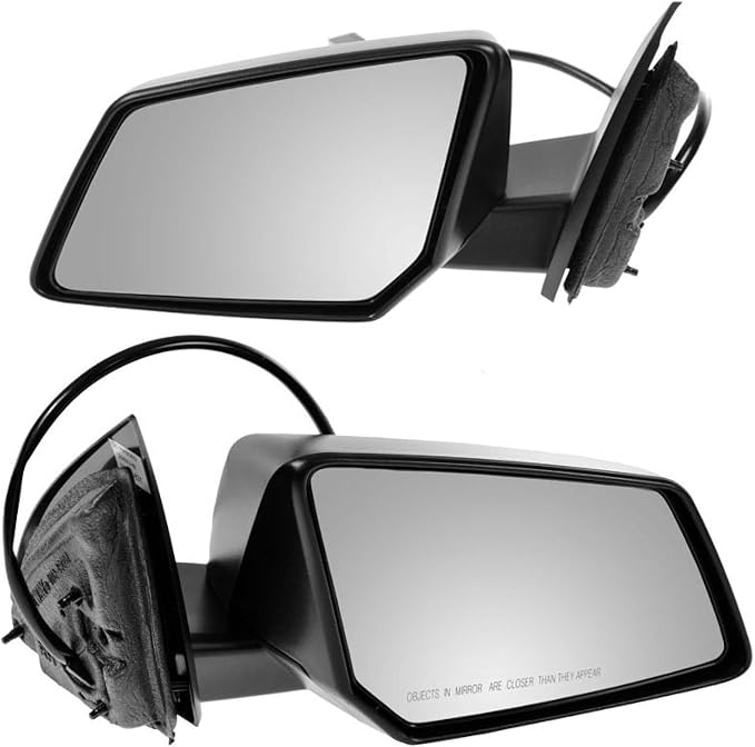 Driver and Passenger Side Mirror Assembly Set Power Textured Foldaway Compatible with 09-17 Chevrolet Traverse 09-16 GMC Acadia 17 GMC Acadia Limited 08-10 Saturn Outlook