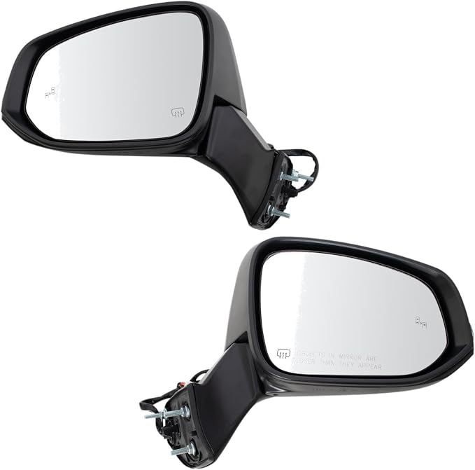 Driver & Passenger Side Mirror Set Power Heated Paint to Match with Blind Spot Indicator Compatible with 2020-2023 Toyota Highlander TO1320415 TO1321415