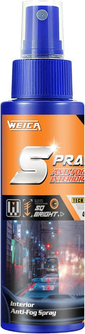 Spray Anti-Fog Interior - for Car Windshield, Bathroom Mirrors, Swim Goggles - Long-Lasting Clarity, Streak-Free Formula 100ML