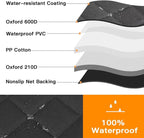 Dog Car Seat Cover XL, Heavy Duty Dog Seat Cover for Back Seat, 100% Waterproof Nonslip Hammock for Car with Side Flap, Scratch Proof Pet Back Seat Covers