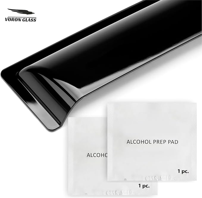Voron Glass Tape-on Extra Durable Rain Guards for Honda Pilot 2016-2022, Window Deflectors, Vent Window Visors, 6 Pieces - 100488