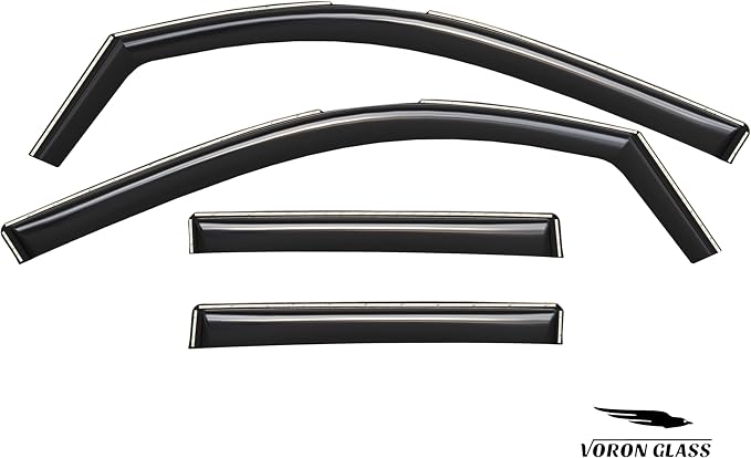 Voron Glass in-Channel Extra Durable Rain Guards for Toyota 4Runner 2025-2026, Window Deflectors, Vent Window Visors, 4 Pieces - 200873