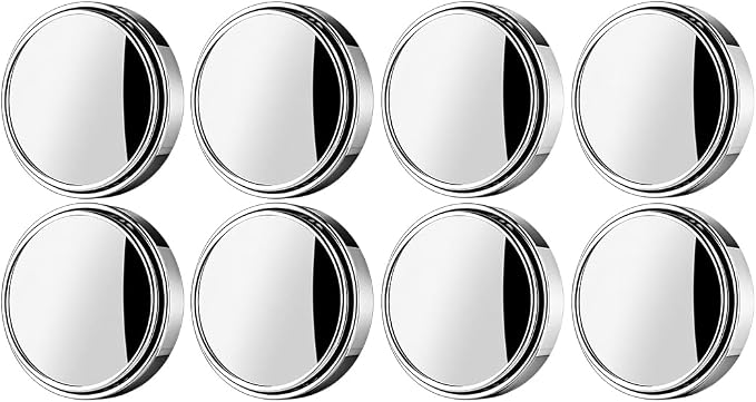 8PCS Car Blind Spot Mirror, 360 Degree Clear HD Convex Wide Angle Round Vehicle Side Rear View Mirror, Adjustable Auto Rearview Accessories to Reduce Blindspot, Universal Fit