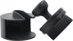 VIKING Tire Shine Applicator Brush, Automotive Tire Dressing Applicator Brush, Storage Stand Included for Detailing and Car Wash Kit, Black, 2.3 Inch Diameter