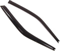 WD2-216 Dark Smoke 2 Pcs Set Window Visor (Outside Mount) Deflector Rain Guard Compatible with 1988-1991 Honda Civic Coupe