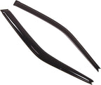 WD2-216 Dark Smoke 2 Pcs Set Window Visor (Outside Mount) Deflector Rain Guard Compatible with 1988-1991 Honda Civic Coupe