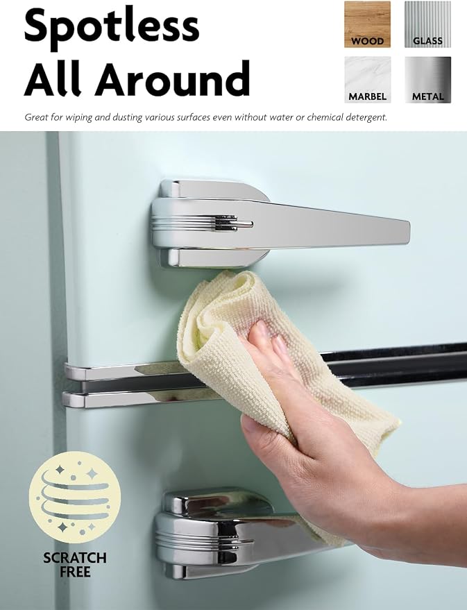 Microfiber Cleaning Cloth Roll- 30 Sheets, 12" x 12" (Beige) | Super Absorbent, Lint-free, Tear-away Microfiber Towel Roll, for All-Purpose Cleaning, Reusable Alternative to Paper Towels
