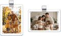 2 Pack Magnetic Car Visor Photo Holder – Personalized Acrylic Clip for Family, Pets, Travel Pictures – Easy Snap-On Car Accessory for Sun Visor (2 Pack, 2.4''x3.5'')