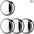 4 Pack Blind Spot Mirror 2 Inch Angle Adjustable HD Glass Round Car Side Rear View Convex Mirror Accessories with Frame for Car SUV Trucks Motorcycles (Silvery)