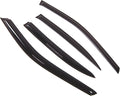 WD2-343 Dark Smoke 4 Pcs Set Window Visor (Outside Mount) Deflector Rain Guard Compatible with 1995-1999 Nissan Maxima