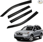 Rain Guards Compatible with 2014-2018 Forester, Tape-On Side Window Visor Wind Deflector Vent Visors Car Accessories 4pcs