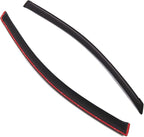 Outside Mount Window Vent Visors Rain Guards Compatible with Toyota Sienna 2004-2010 | Side Window Wind Deflectors Rain Shields | Smoke Tinted, 2 Pcs Set, DGWV-445