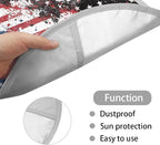 Steering Wheel Cover Sun Shade Universal Anti-Heat Aluminum Foil Auto Interior Protector, USA Flag Design Block UV Rays Cool in Summer Universal for Cars Truck SUV Van