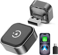 2026 2-in-1 Wireless CarPlay & Android Auto Adapter, Ultra Mini Dongle Converts Wired to Wireless, WiFi 6 & Bluetooth 5.4, Plug & Play Stick for Cars with Factory Wired System, Low Latency