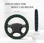 Thickened Elastic Steering Wheel Cover, Gordon Clan Tartan Plaid Ultra, Soft, Breathable, Fit for Cars, SUVs, Trucks, Stylish Comfortable Grip