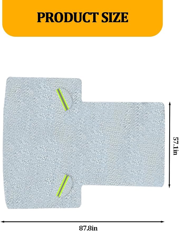 Zpana Car Windshield Snow Cover, 7-Layer Thickened Windproof Heavy Duty Vehicle Windscreen Frost Ice Cover, Automotive Exterior Snow Ice Protector, Universal for SUV RV Truck (57.1 × 87.8 Inches)