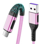 USB C Cable,2Pack 6ft Fast USB Type C Charging Cable for Android/Phone/Pad/Laptop, Type C Charger Braided USB Cable Compatible with iPhone 15 Pro/Plus/Max/Android/Phone/Pad Rose Gold