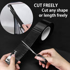 Car Door Edge Guards Door Sill Protector, 2In x 33Ft 5D Carbon Fiber Car Wrap Film, Vinyl Automotive Wrap Film Anti-Collision Fits for Most Car(Black)