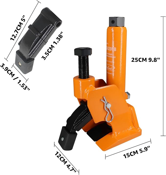 BESTOOL Manual Tire Bead Breaker with Rubber Pad, Tire Change Tool for Aluminum Alloy Hubs, ATV Tire Operation, Tractors, Trucks, Cars, Heavy Duty Tires Car Repair