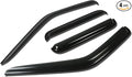 4pcs Tape-On Window Visor Deflector Rain Guard Compatible with 2000-2004 Frontier Crew Cab, Acrylic