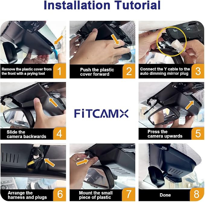 4K Dash Cam Suitable for Hyundai Palisade 2020 2021 2022 (Part No#S8000) Limited SE SEL Calligraphy, OEM Look, UHD 2160P Video, Loop Recording, WiFi & APP, G-Sensor, Easy to Set, 64GB Card