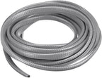 U Channel Edge Trim, 19.7ft Length Rubber Guard Seal Strip Edge Protector Fit for 1-2.5mm Edge, (15/64" W x 25/64" H) Gray