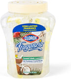 Fraganzia Crystal Beads Air Freshener, Long Lasting Room Deodorizer and Odor Eliminator Gel Beads to Freshen Home, Car, or Office, Coconut Colada Scent, 12 Fl Oz