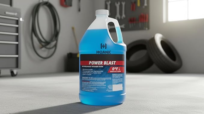 Power Blast Windshield Washer Fluid, 0°F Protection, Blue, 1 Gallon Jug, Ready to Use (1 GALLON, Blue Power Blast 0°F)